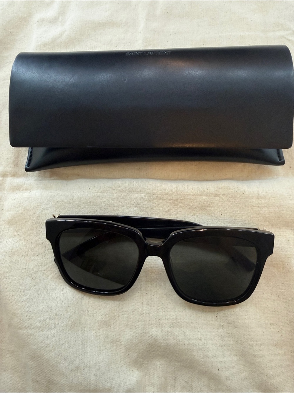 Yves Saint Laurent Black Sunglasses with Case